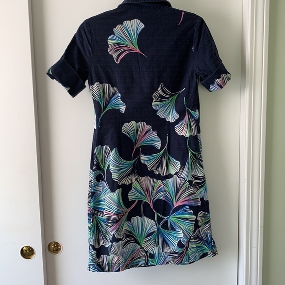Lilly Pulitzer Gingko Leaves Print Dress 0 - Picture 9 of 10